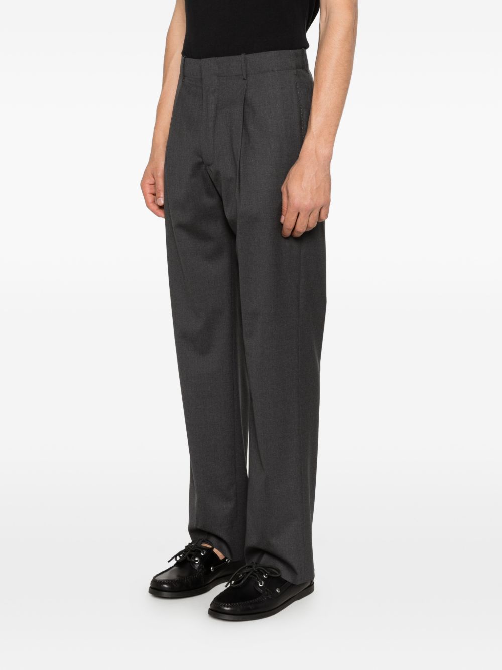 Pantalone morbido con piega