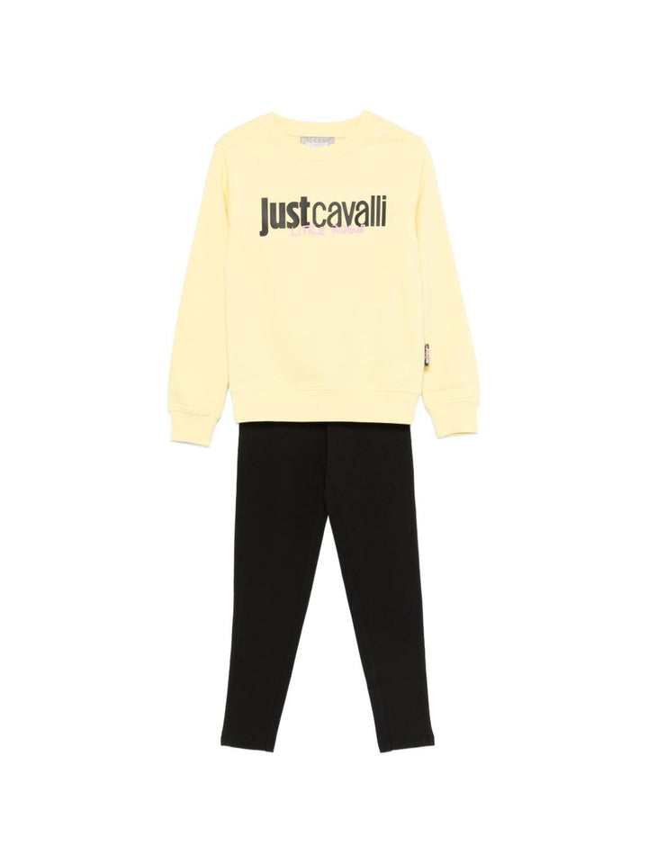 Tuta maglia girocollo e pantalone sportivo con logo