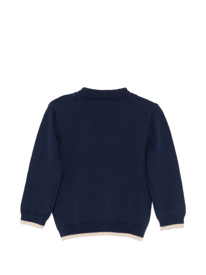 Cardigan con scollo a V e bottoni