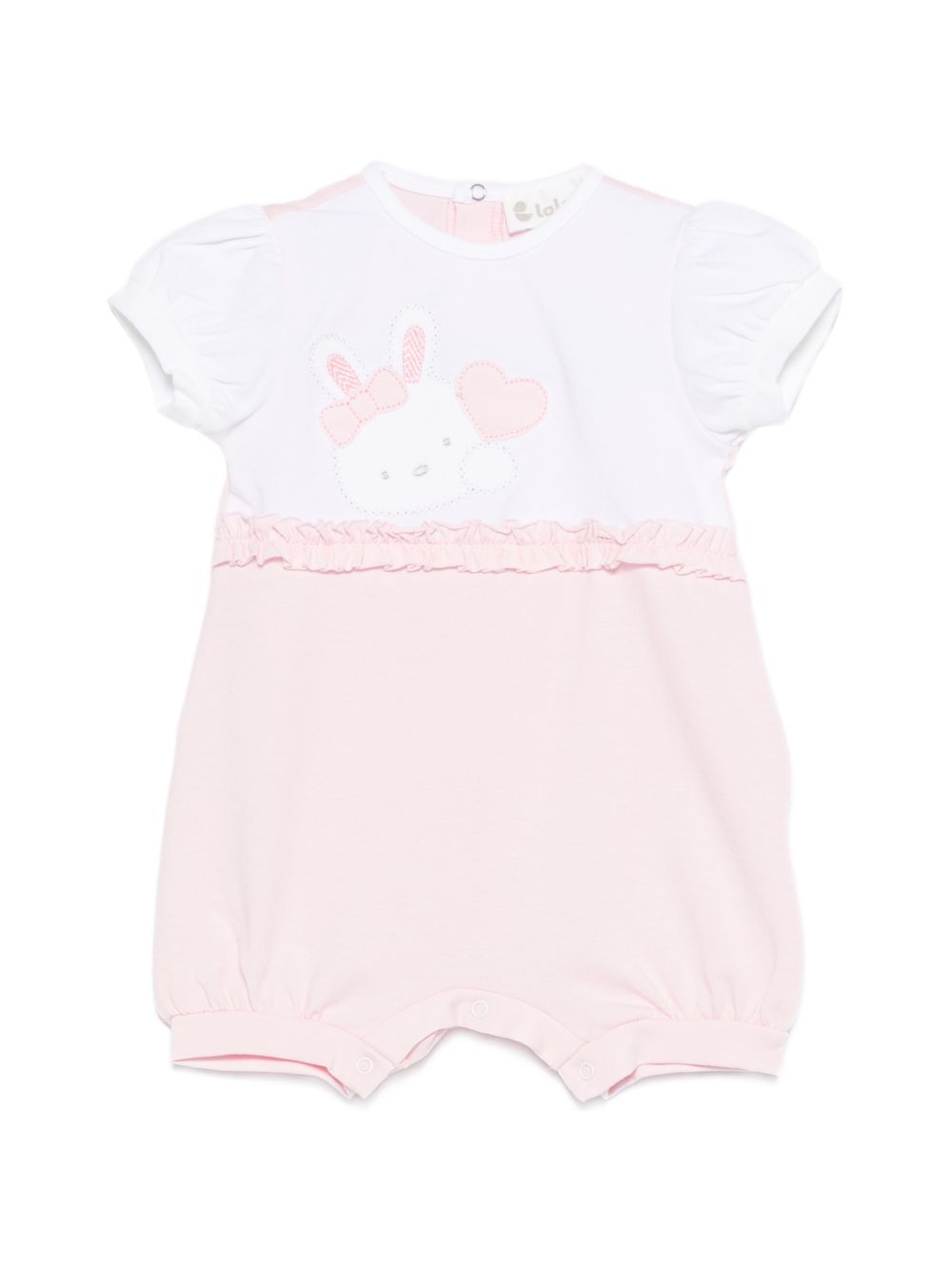 Tutina con volant e coniglietto