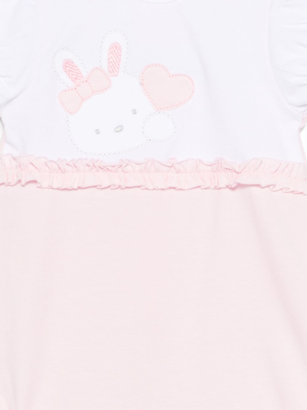 Tutina con volant e coniglietto