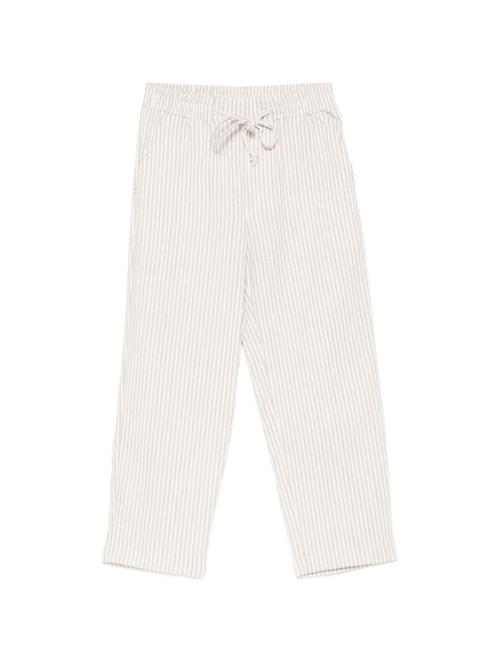 pantaloni con coulisse a righe