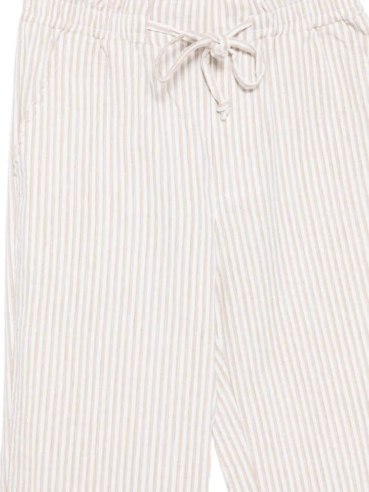 pantaloni con coulisse a righe