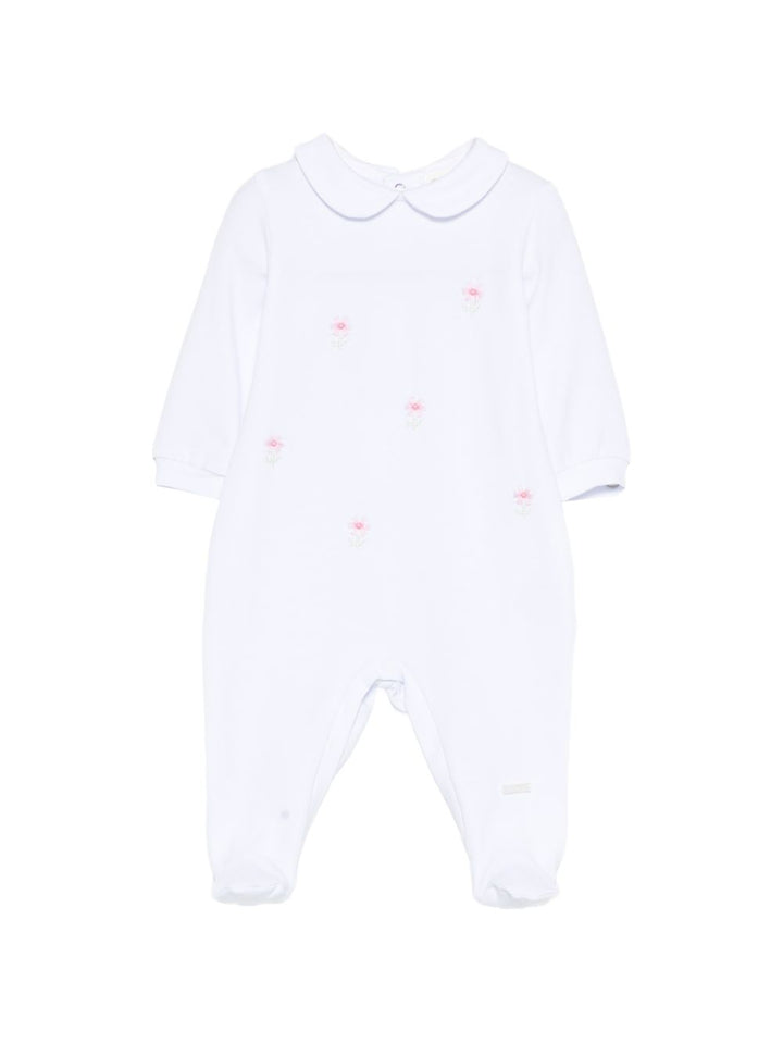 Pigiama floreale con colletto Peter Pan