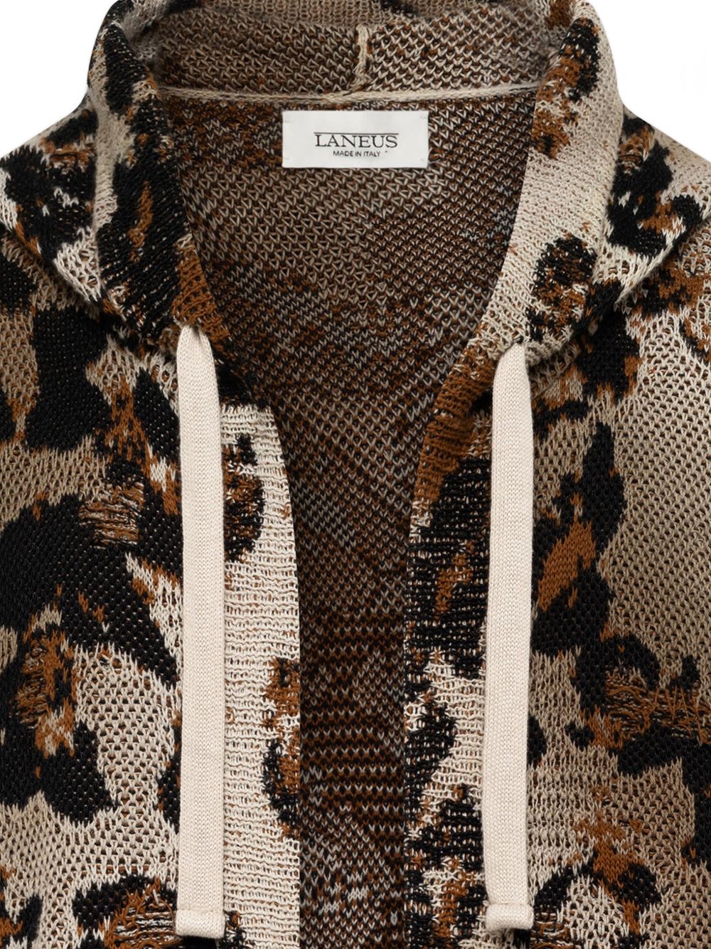 Cardigan con stampa leopardata