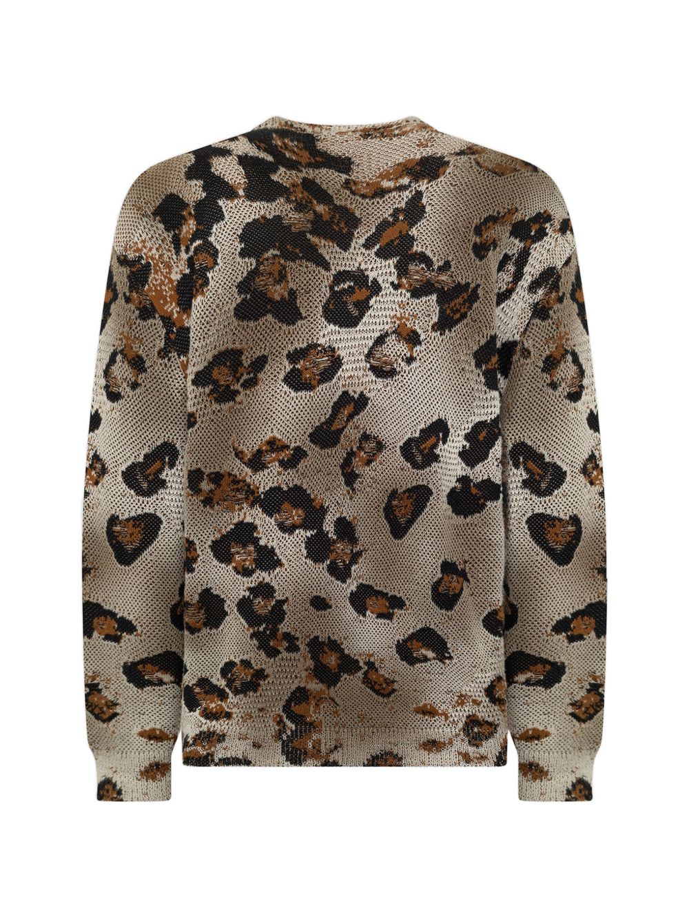 Maglione con stampa leopardata
