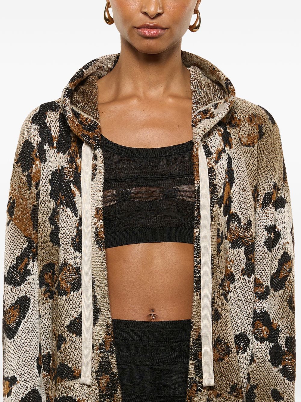 Cardigan con stampa