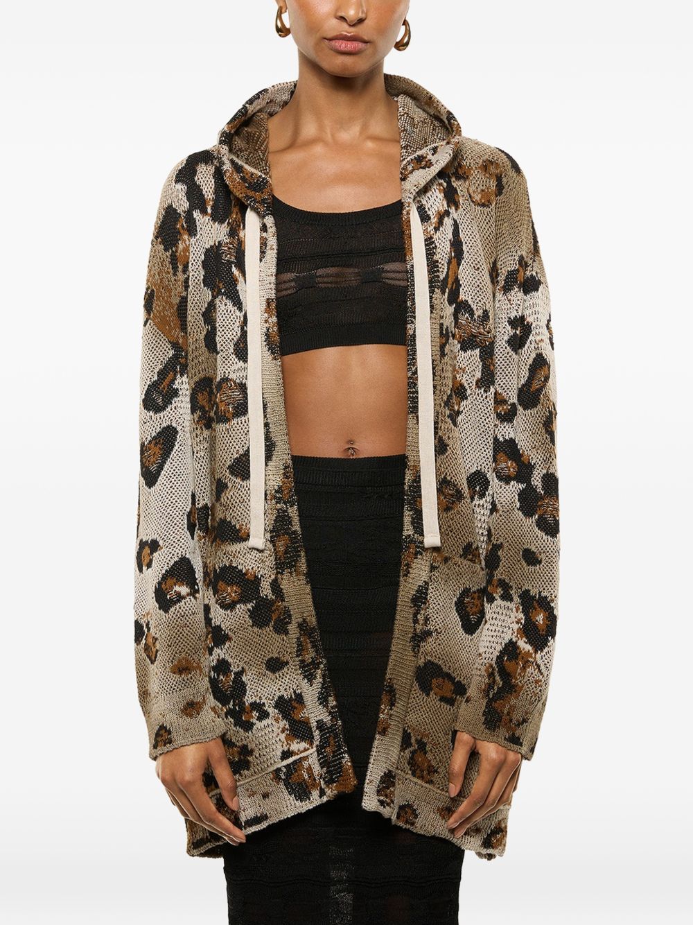 Cardigan con stampa