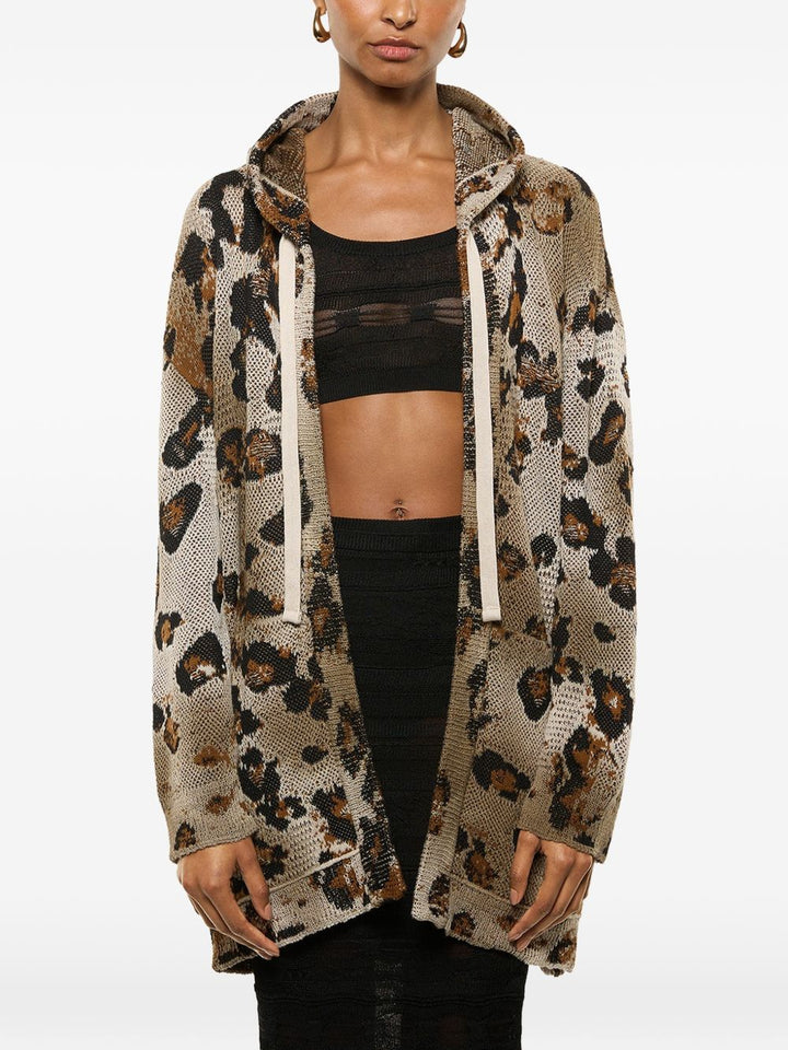 Cardigan con stampa