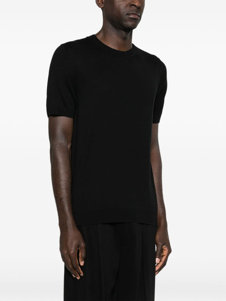 maglia girocollo a maniche corte