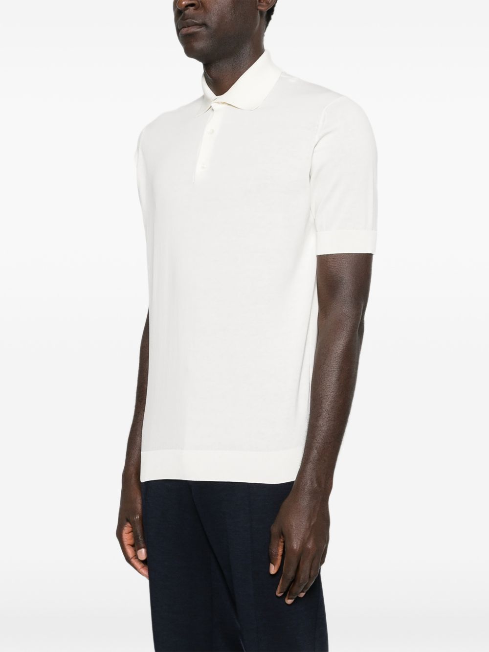 Polo in maglia con bottoni