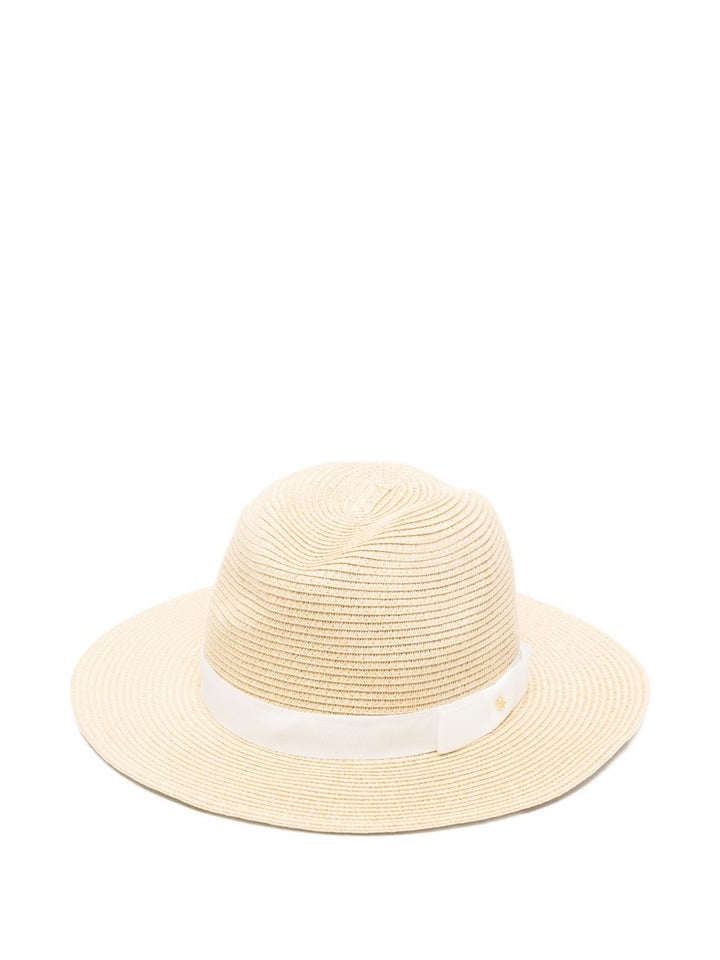 Cappello di paglia con dettaglio a fiocco