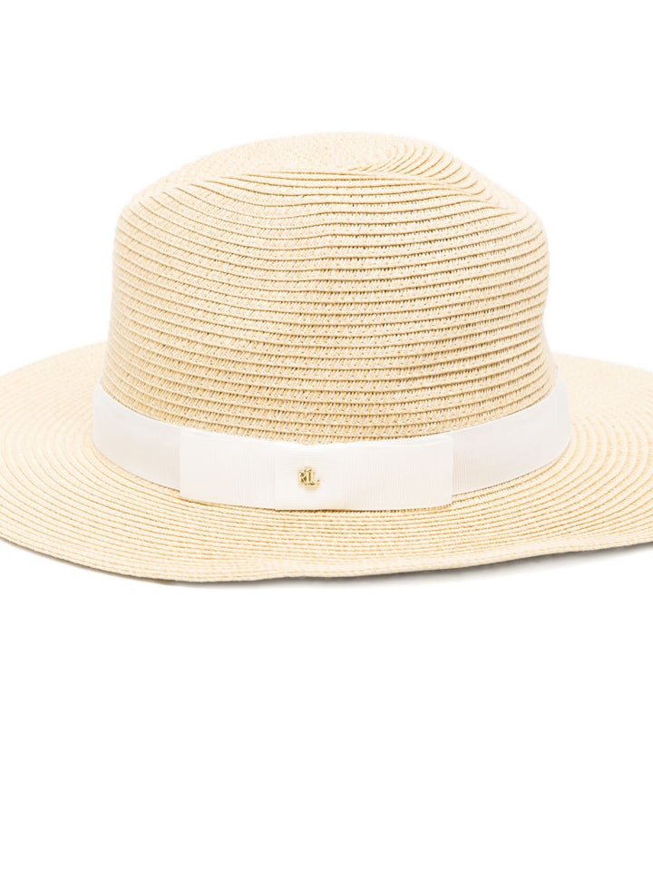 Cappello di paglia con dettaglio a fiocco