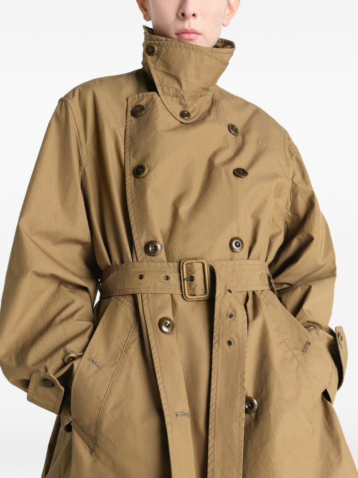 Trench doppiopetto con cintura