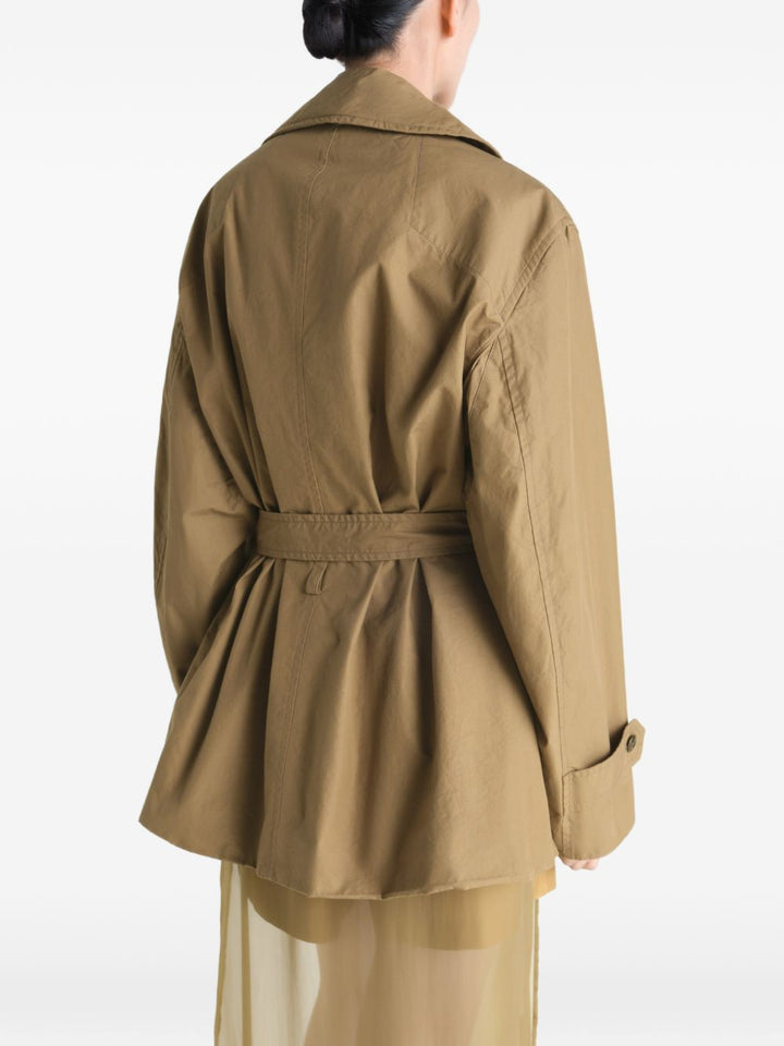 Trench doppiopetto con cintura