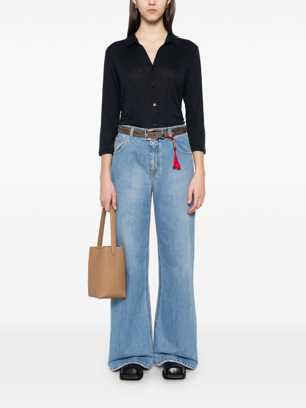 Camicia con trama armatura