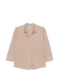 Camicia beige con bottoni