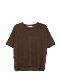 T-shirt girocollo a maniche corte