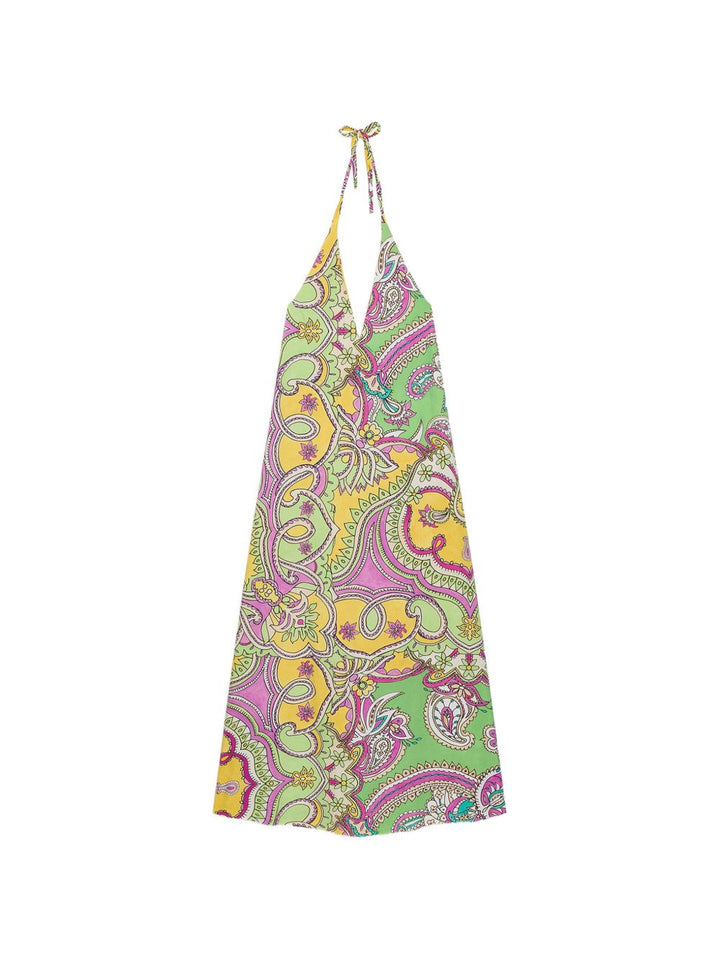 Abito "Hippie Lotus" con scollo a V