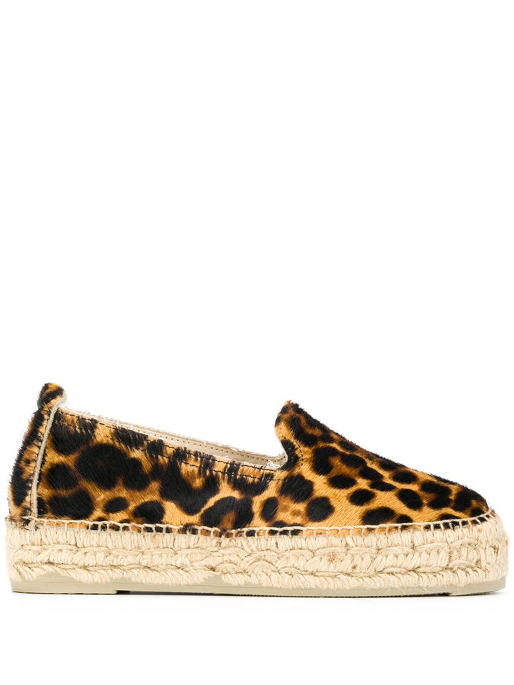 espadrillas con motivo leopardato