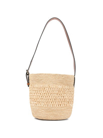 Borsa a Secchiello Intrecciata colore beige