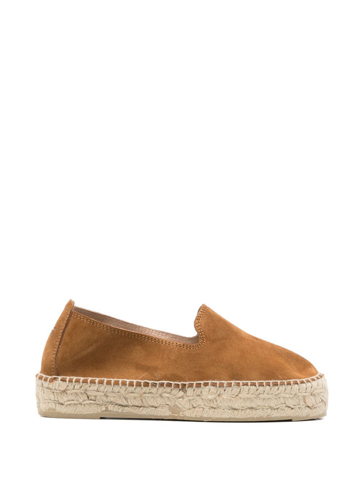 Espadrillas con plateau e punta arrotondata in stile "Hamptons"