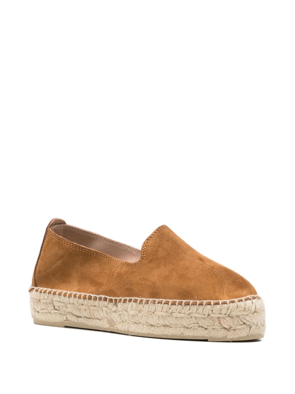 Espadrillas con plateau e punta arrotondata in stile "Hamptons"
