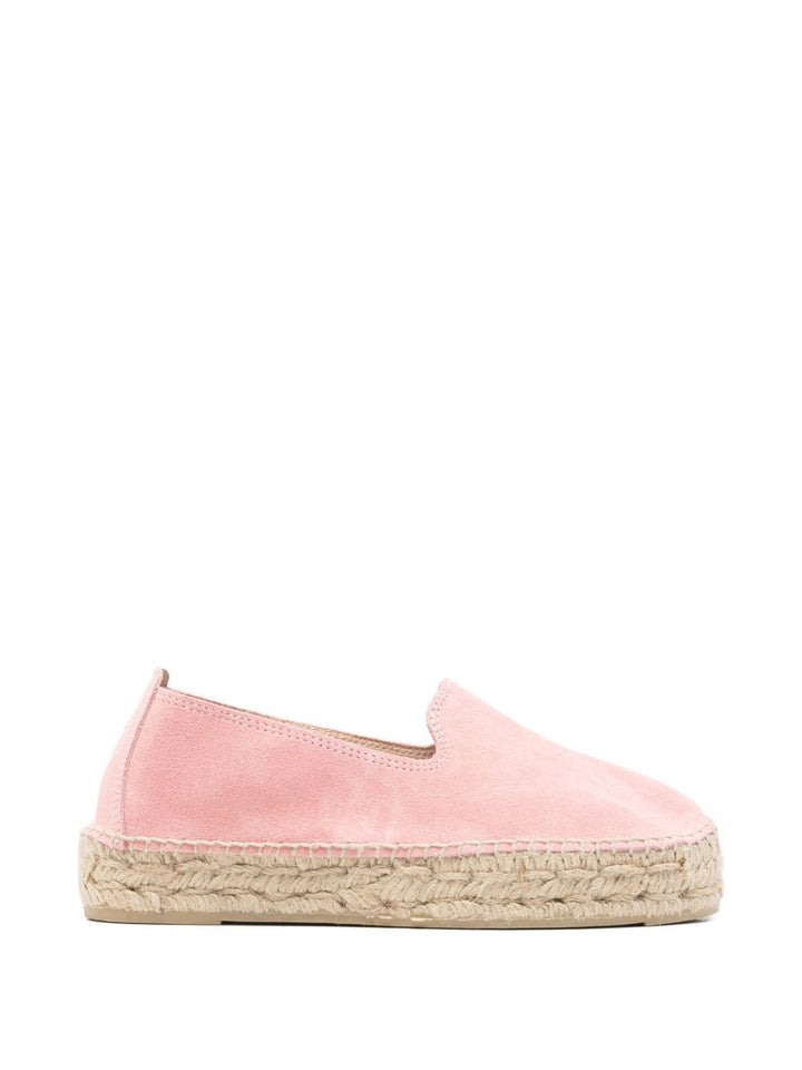 Espadrillas con plateau e punta arrotondata in stile "Hamptons"
