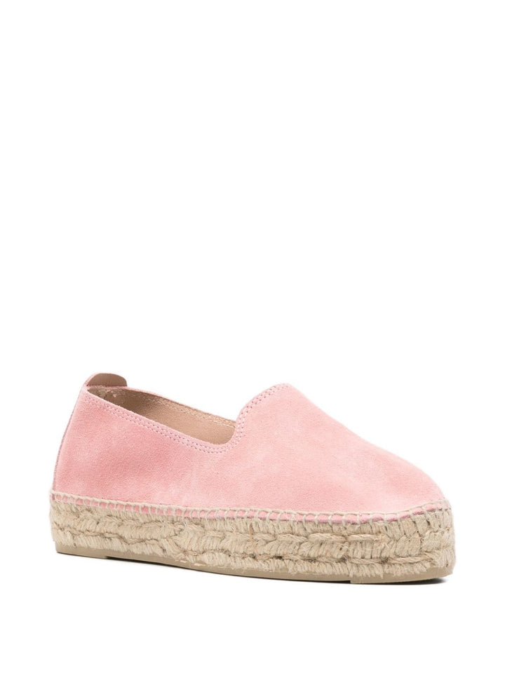 Espadrillas con plateau e punta arrotondata in stile "Hamptons"
