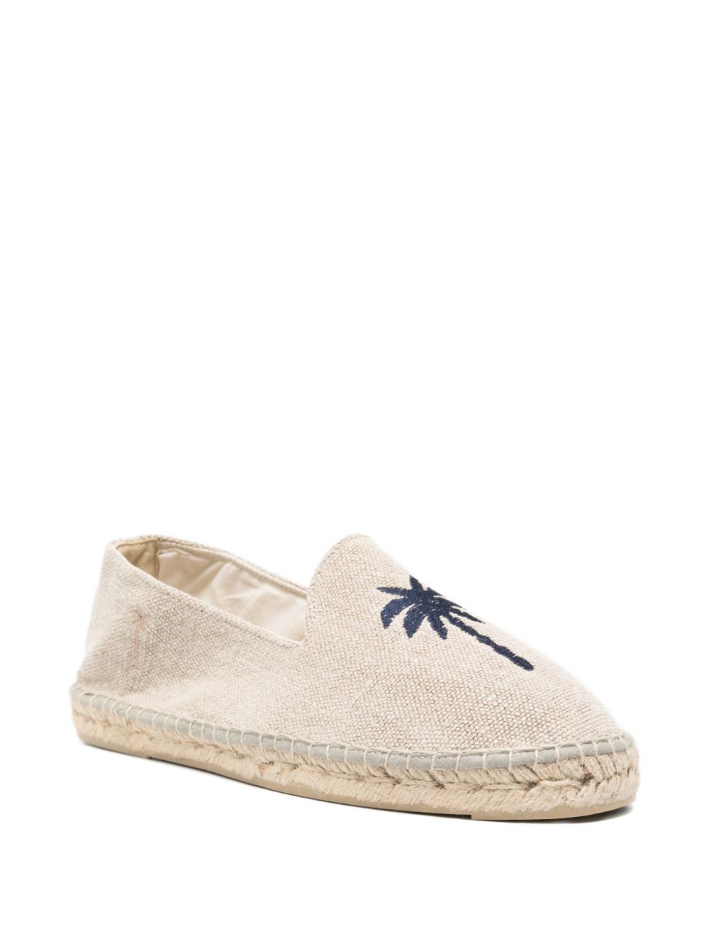 espadrillas piatte con dettaglio palme