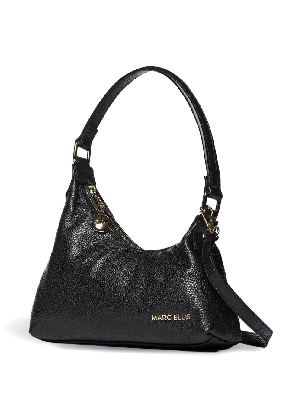 Borsa a tracolla media Wynn con superficie granulosa