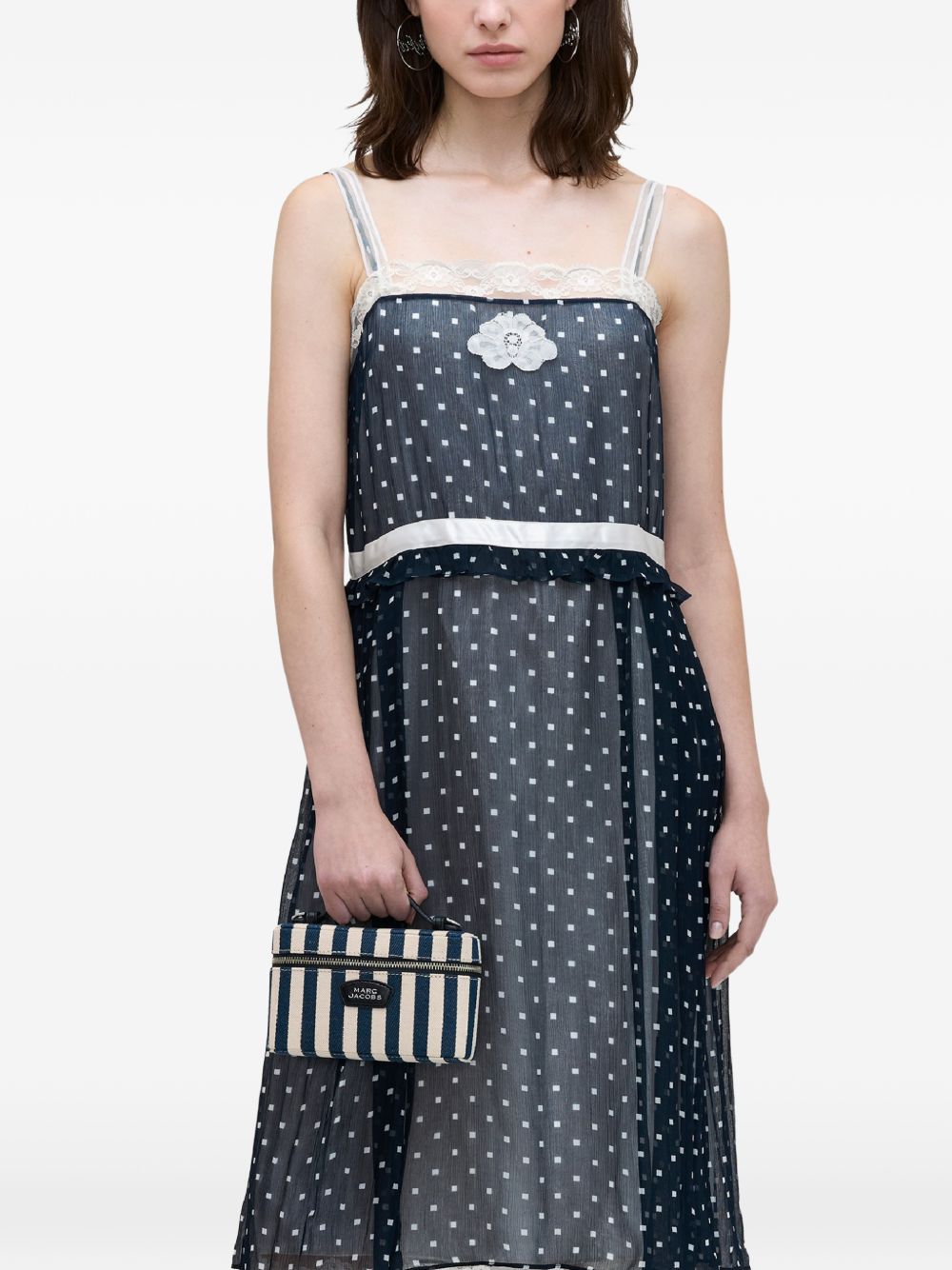 Borsa mini "Vanity" a righe