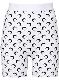 mini shorts in jersey con stampa lunare