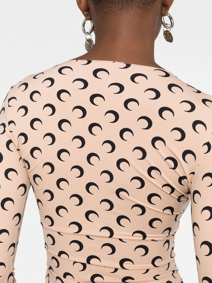Top con stampa Crescent Moon