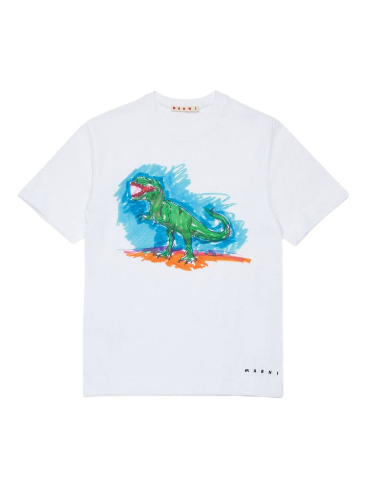 T-shirt girocollo con stampa