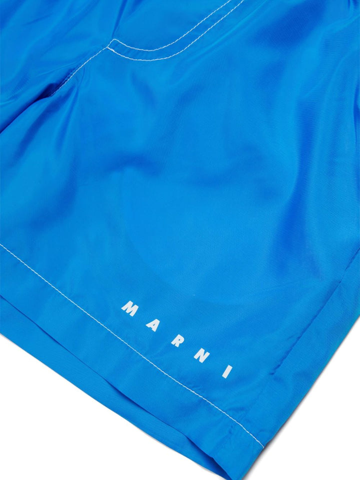 Boxer con elastico in vita e logo