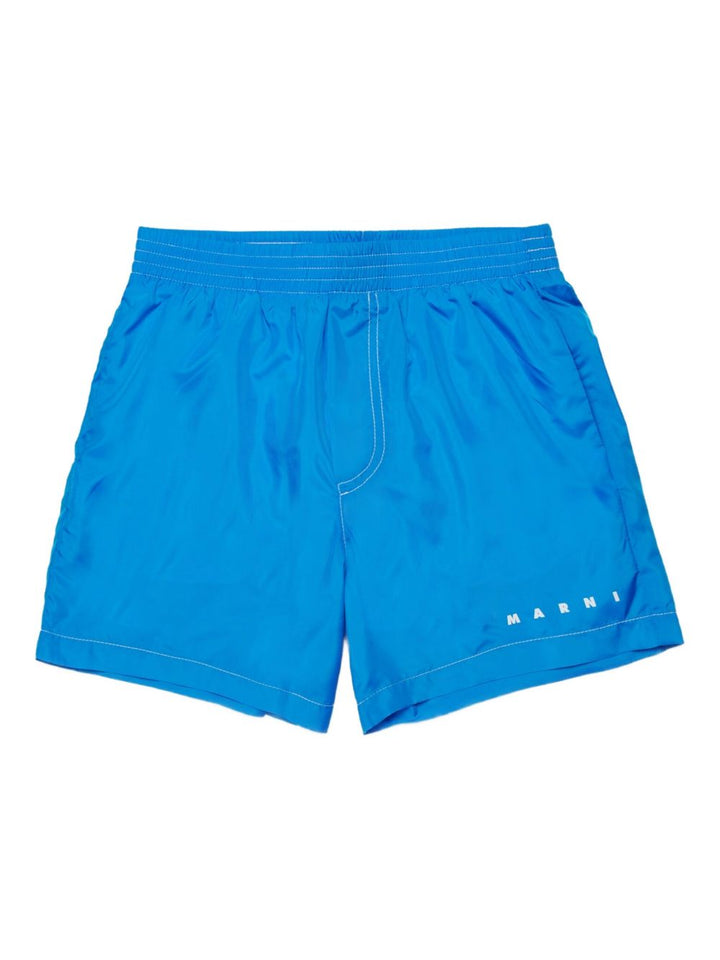 Boxer con elastico in vita e logo