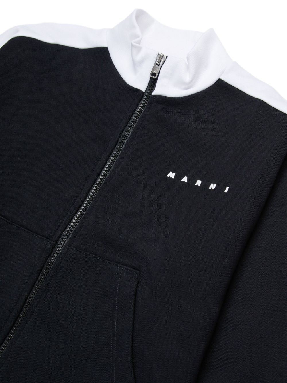 Felpa con zip e logo