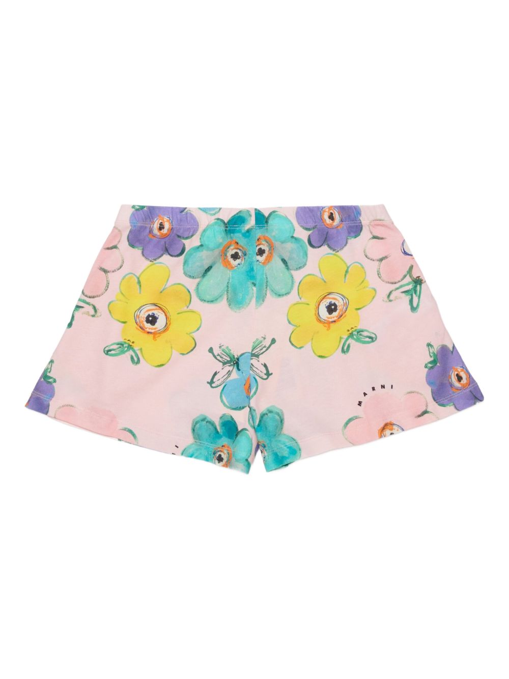 bermuda in cotone estampa fantasia fiore