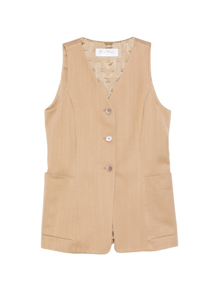 Gilet in cotone con bottoni "Falla"