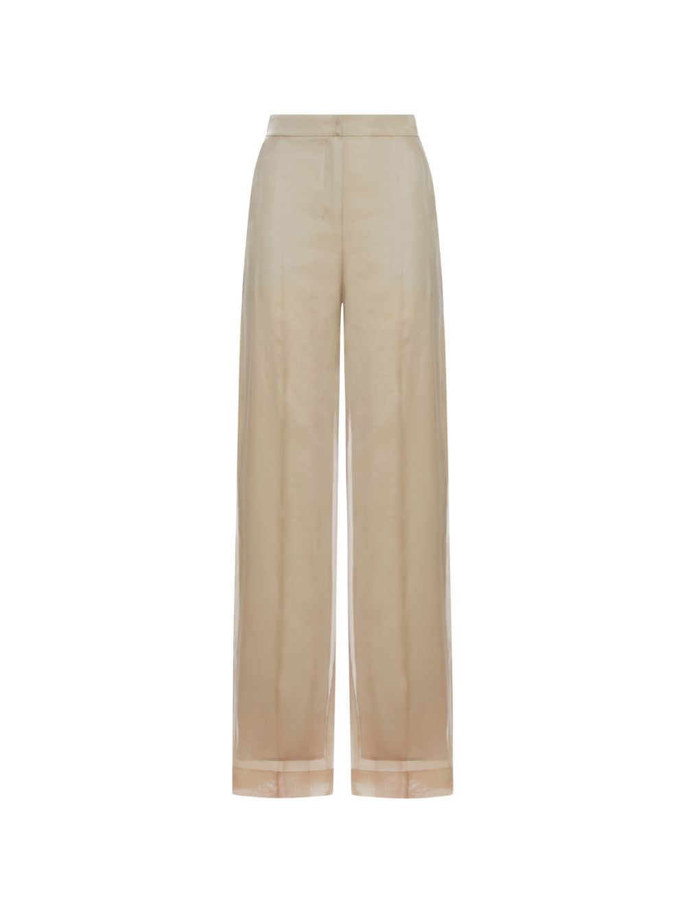 PANTALONE "OLIVI" IN ORGANZA DI SETA