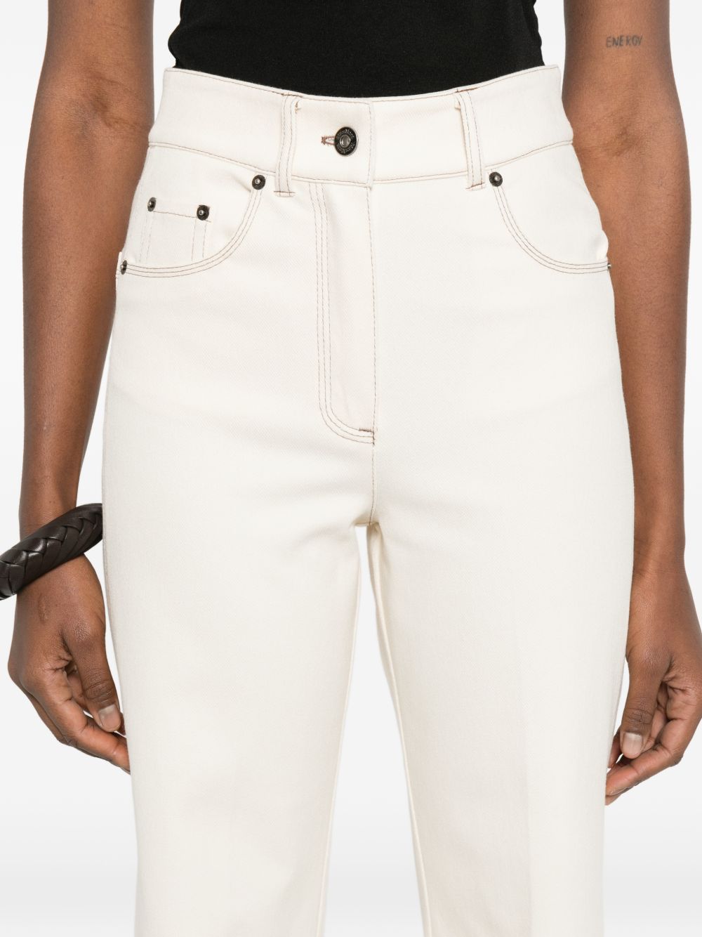 Pantalone denim "Ribes" con tasche