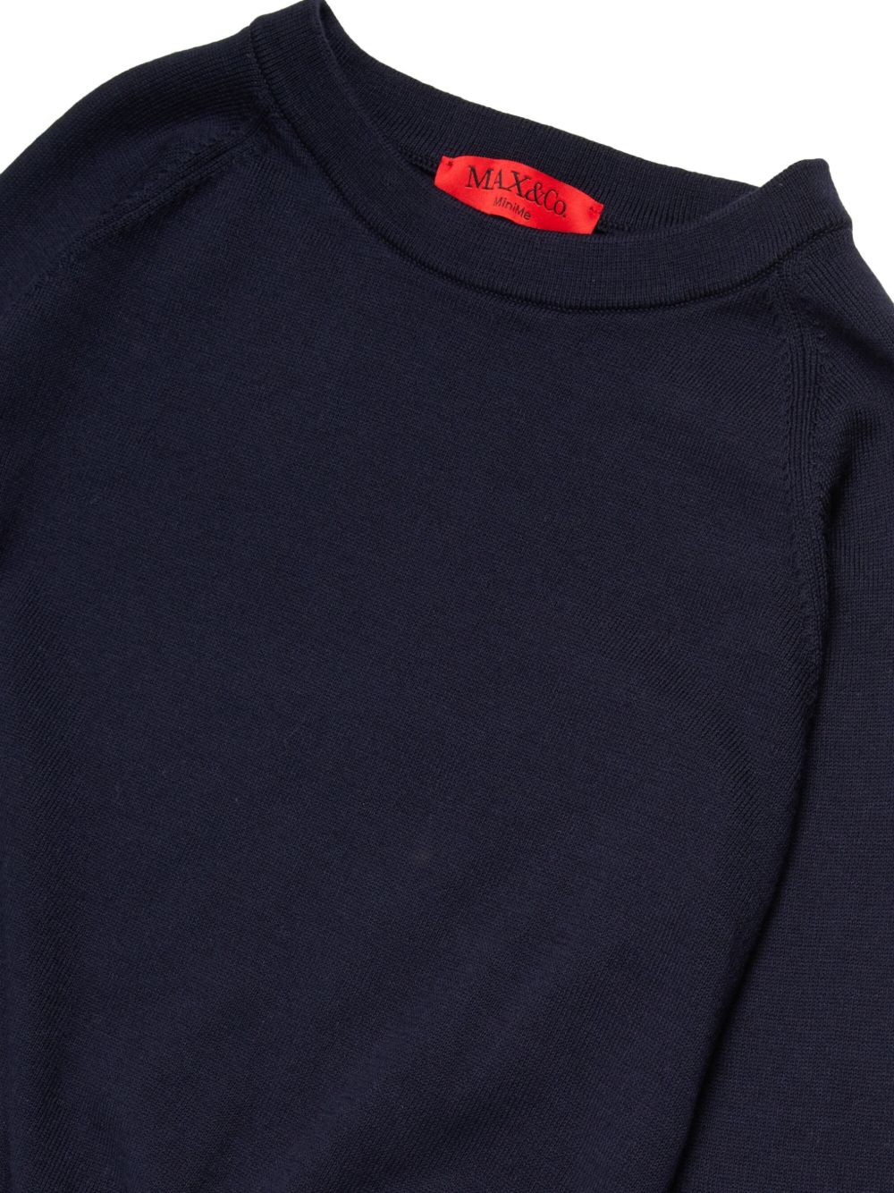 Maglia girocollo in tessuto e logo