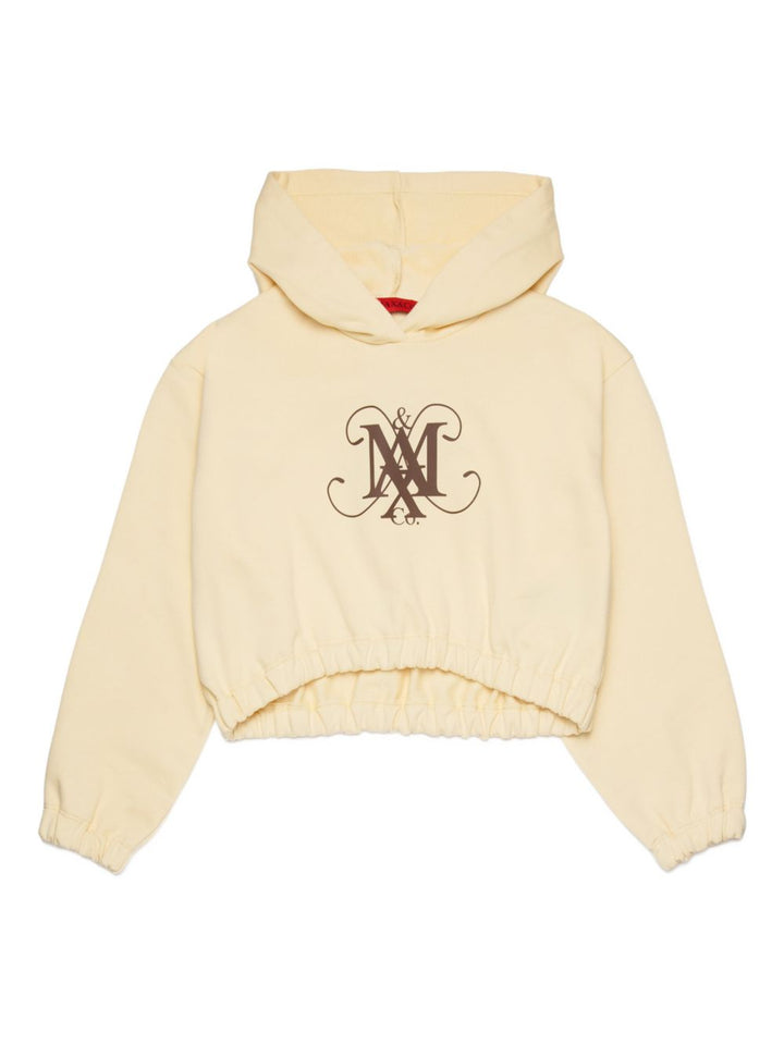 Felpa con cappuccio manica lunga con logo