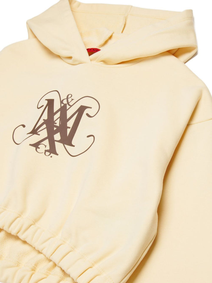 Felpa con cappuccio manica lunga con logo