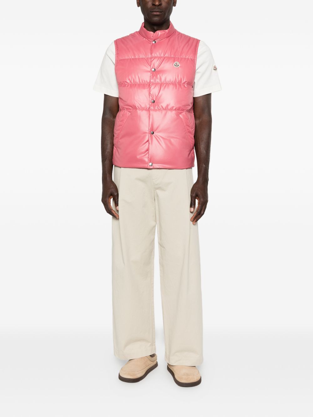 Gilet trapuntato con bottoni "Restigo"