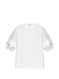 T-shirt con dettagli traforati