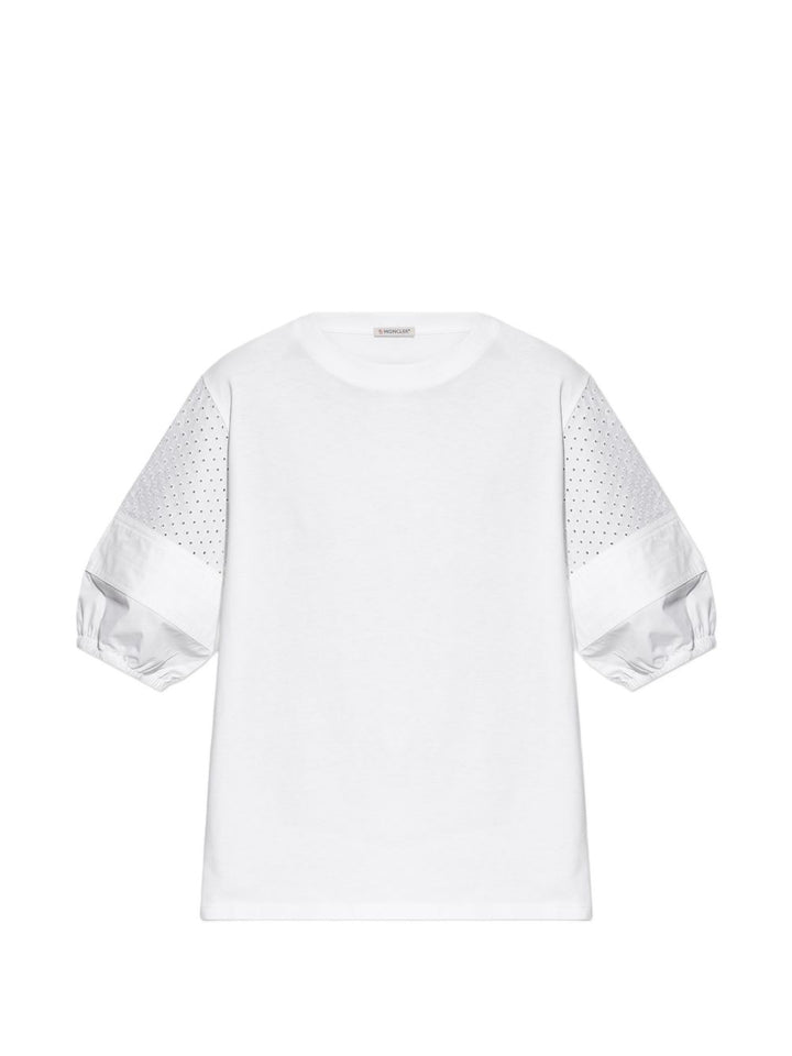 T-shirt con dettagli traforati
