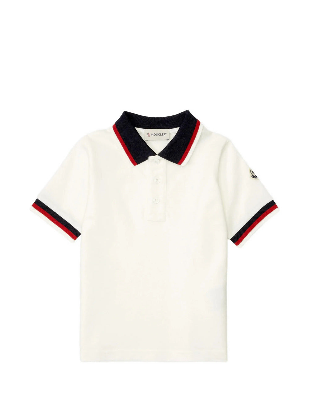 polo a maniche corte con logo ricamato
