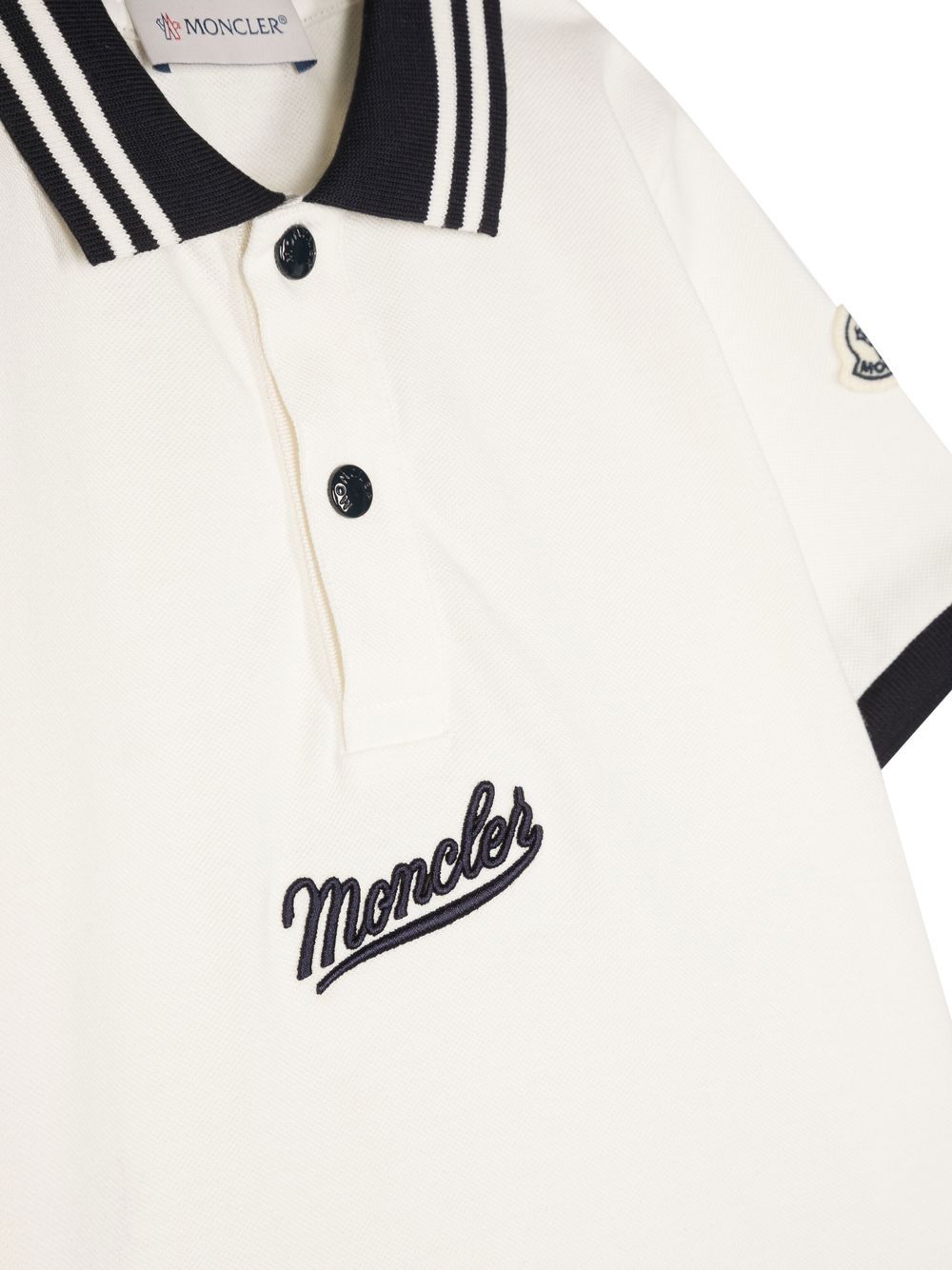 polo a maniche corte con logo ricamato